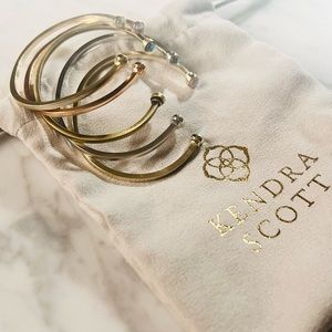 Kendra Scott multi color cuff bracelet set